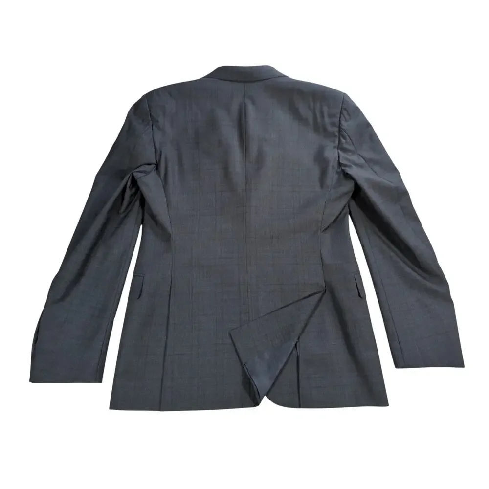 Canali Gray Wool Blazer Sport Coat Mens 42R 52 Made in Italy 2 Button Jacket